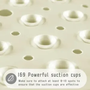 Anti-Slip Bath Mat with Suction Cups (1 Pc, 53x53 Cm) ( default, OS )