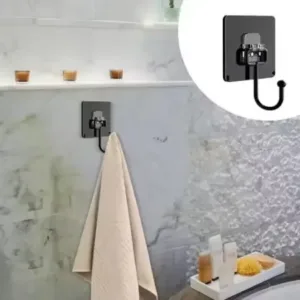 10PC Self Adhesive Wall Sticker Hooks – Stainless Steel, No-Drill ( default, Standard )