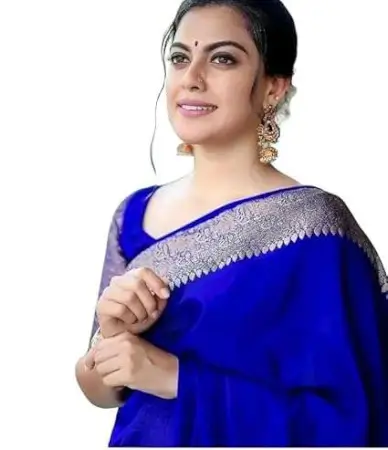 E1PwfEFwEWRycK4XrnMhs0yJS8zUgnK13ggqz9Xj.webp Jacquard Saree Emerald Elegance Collection ( Royal Blue, OS )