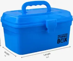 Plastic First Aid Medicine Storage Box with Handle – Multi-Purpose Medical Organizer Box with Transparent Lid ( default, OS )
