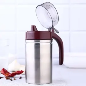 Oil Dispenser Stainless Steel With Small Nozzle 500Ml Oil Container Is A Premium Quality Product Designed For Daily Utility And Stylish Usage | Flexible, Easy Release, Kitchen Use ( default,