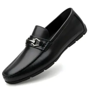 Latest Modern Design Casual Loafers for Men & Boys | Slip-On Daily Wear Shoes | Flexible & Comfortable Driving Shoes for Everyday Use ( black, 8 )