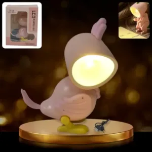Magnetic Parrot LED Night Lamp – USB Rechargeable Portable Desk Lamp with Adjustable Head for Kids, Bedroom & Study Table ( default, OS )