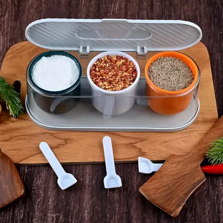 YfSM1lJs3mb5qNYa7EsVxRCDHjsWCJKWNUz45NO8.webp 3-Grid Spice Storage Box with Spoons – Multipurpose Masala Container Organizer for Kitchen Seasoning, Sugar, Salt & Condiments ( default, OS )