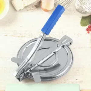 Stainless Steel Puri Press Maker with Handle – Manual Roti & Khakhra Press ( default, Standard )
