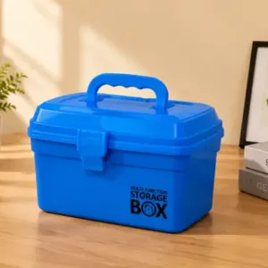 Plastic First Aid Medicine Storage Box with Handle – Multi-Purpose Medical Organizer Box with Transparent Lid ( default, OS )