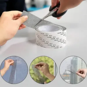Mosquito Net Repair Tape Roll – Strong Self-Adhesive Fiberglass Mesh Patch for Window & Door Screens (5 × 180 cm) ( default, OS )
