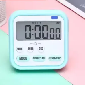 Multipurpose Digital Timer & Stopwatch with Loud Alarm – Magnetic Countdown Time ( default, Standard )
